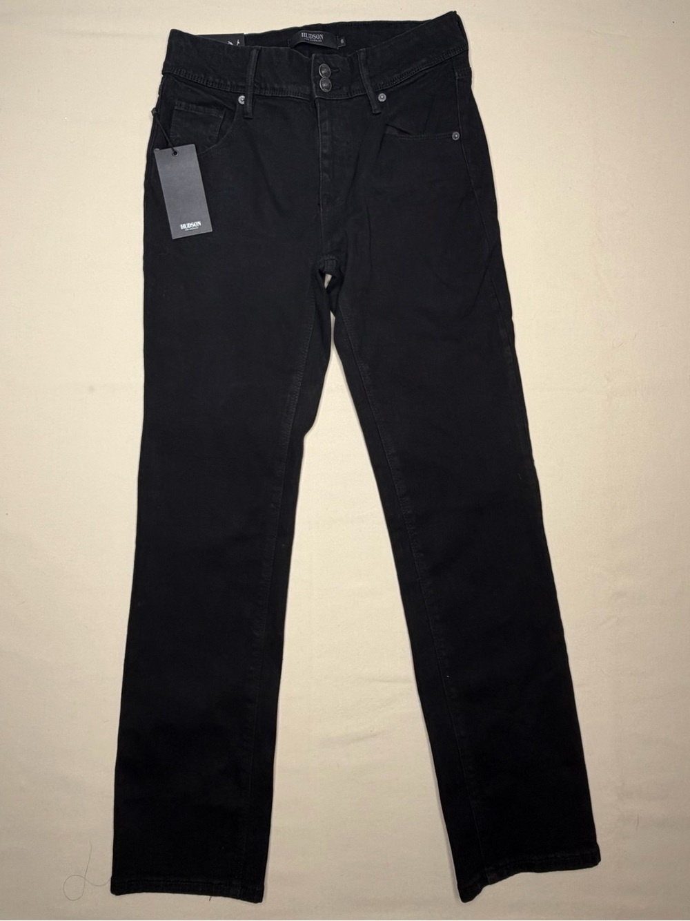 Hudson Collins Black Skinny Jeans Flap Pockets 28 733